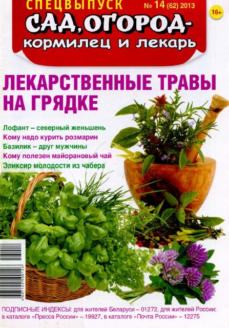 Сад, огород - кормилец и лекарь №14 (62) / 2013. Спецвыпуск