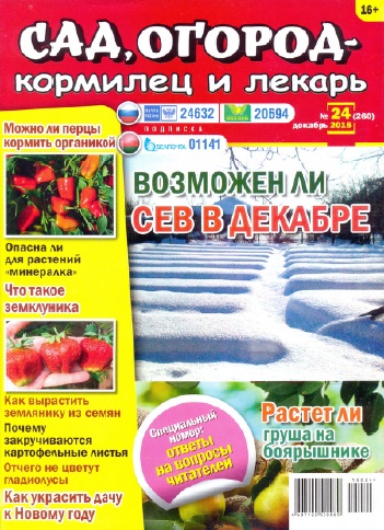 Сад, огород - кормилец и лекарь №24 Декабрь/2015